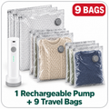 Travel Vacuum Bags with Rechargeable Pump