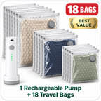 Travel Vacuum Bags with Rechargeable Pump