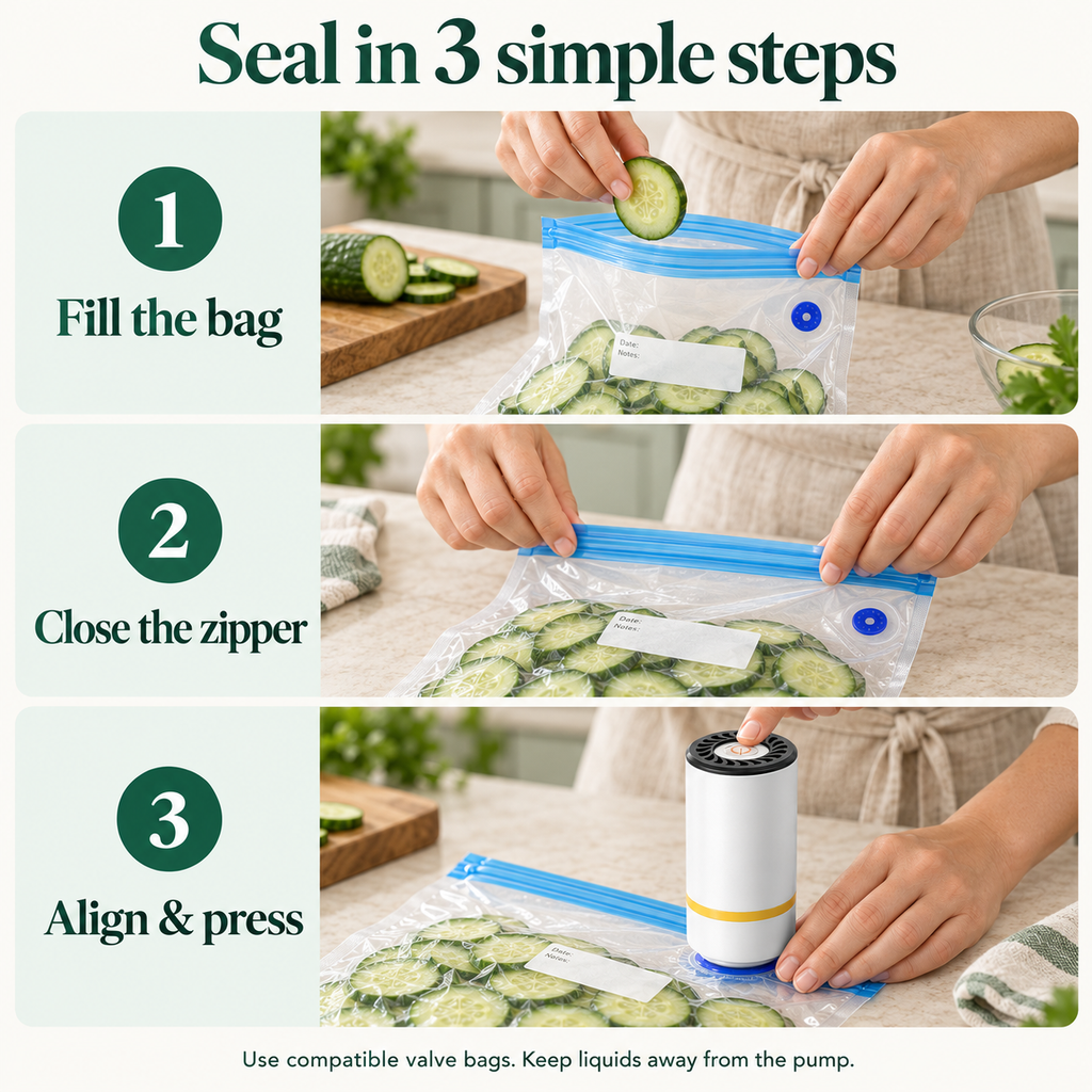 Compact Food Vacuum Sealer
