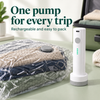Travel Vacuum Bags with Rechargeable Pump