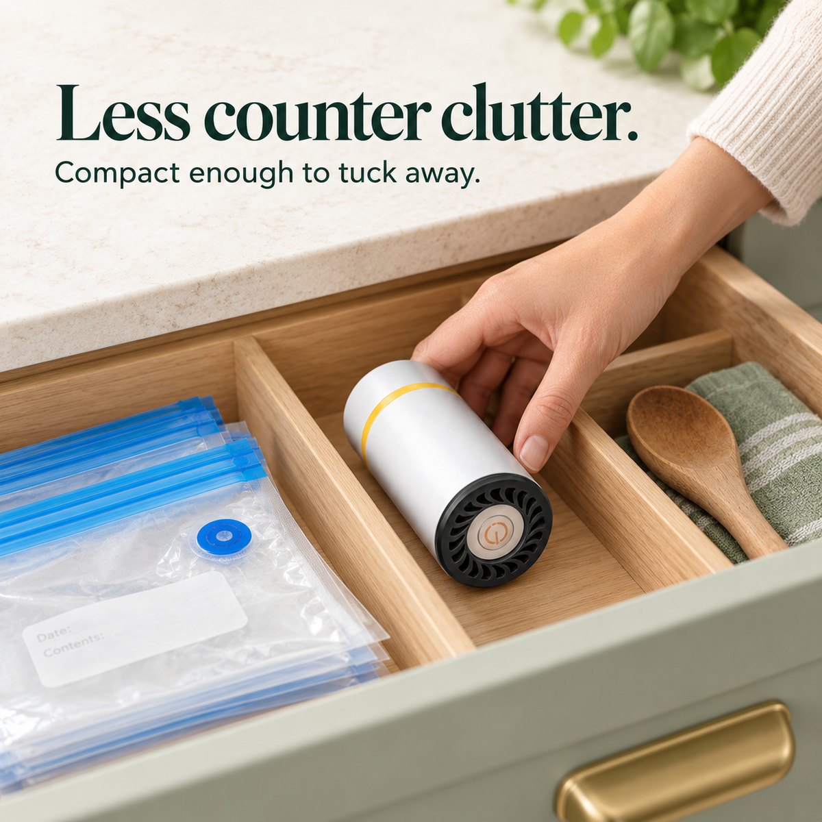 Compact Food Vacuum Sealer